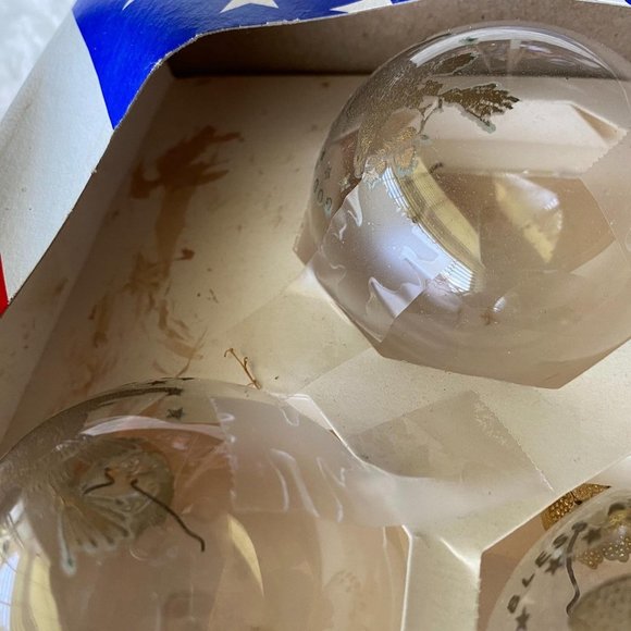 vtg vintage RAUCH glass Made in American eagle ornaments‎ Christmas holiday - Picture 12 of 13